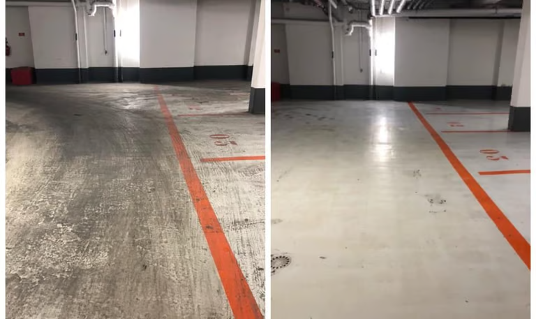 Parking extérieur nettoyé — Orly