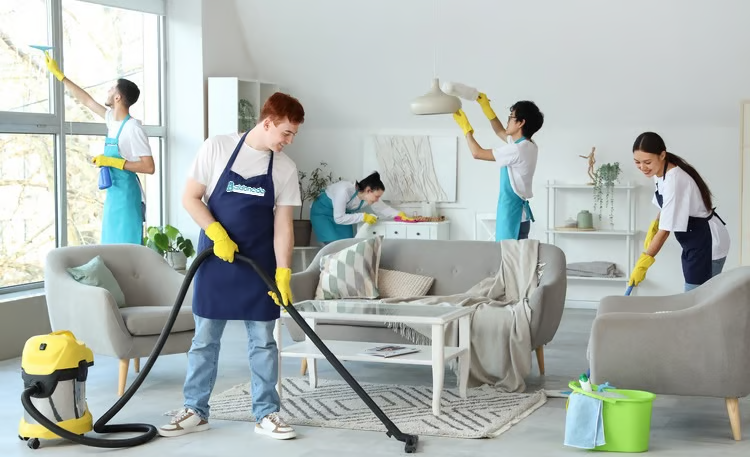 Pièce à vivre après nettoyage professionnel — Choisy-le-Roi